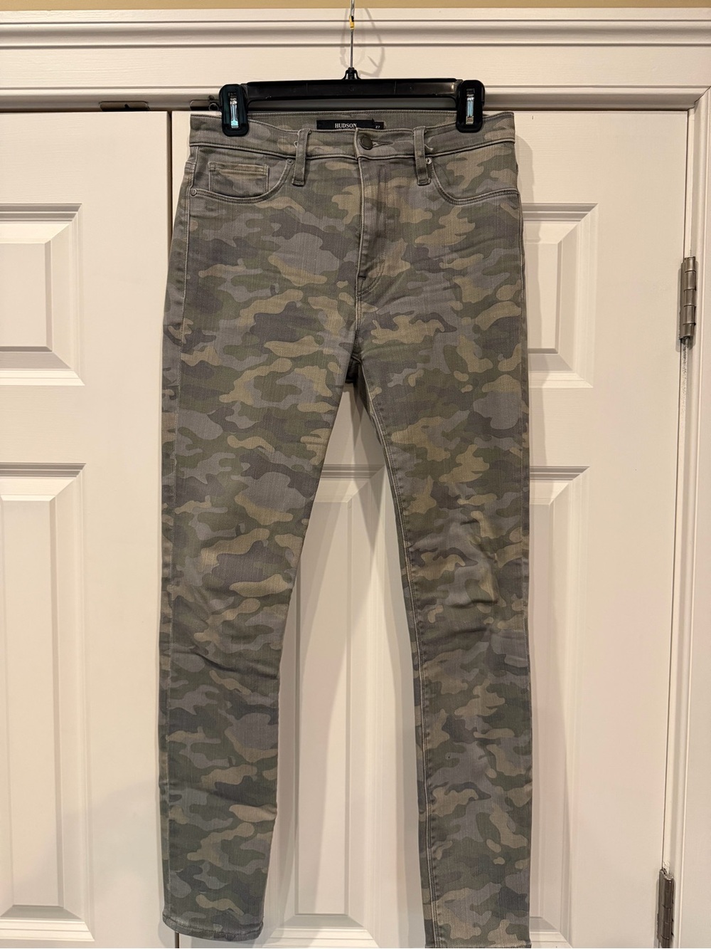 Hudson Jeans Skinny Camo in Gray and Green